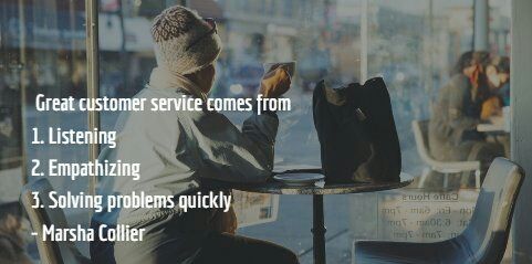 MarshaCollier's tweet photo. The key to great customer service is being human 😉 TY @sajuks https://t.co/JCPzvopd8S