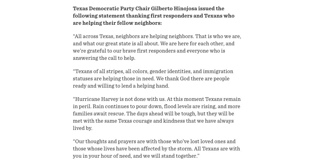 Texans Stand Together During Hurricane Harvey: txdemocrats.org/media/texans-s…