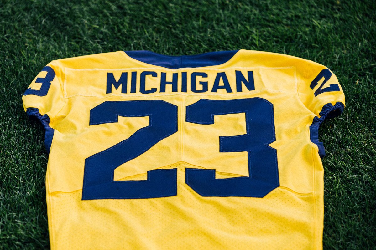 Michigan Edition Label Michigan's first-ever Maize football uniform Also debuting a Michigan ...