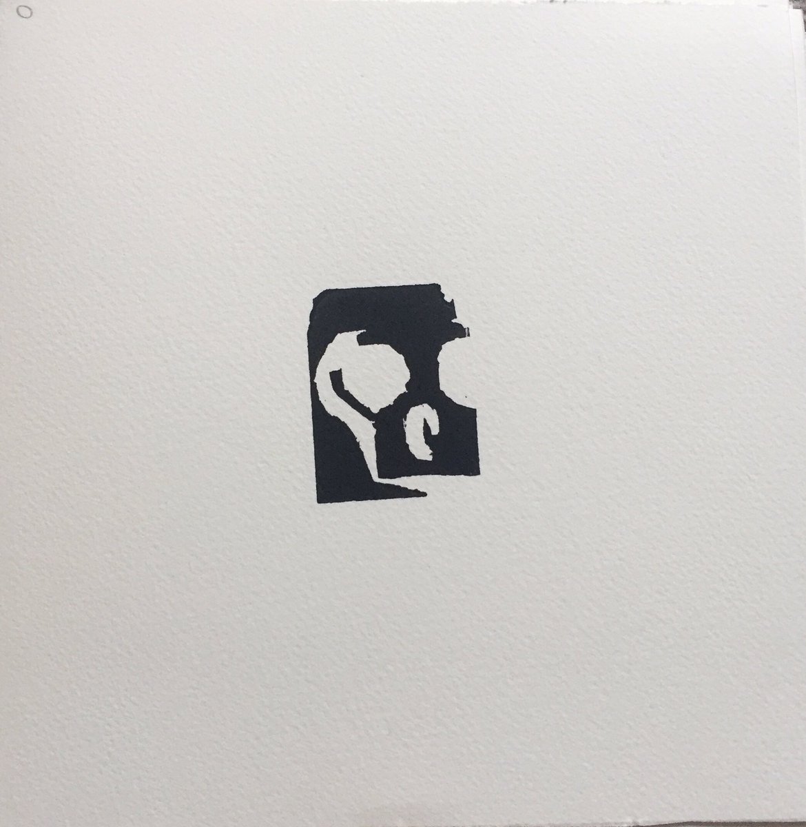 thisis_thomas's tweet photo. Print making for 20:20 print exchange @HotBedPress https://t.co/6uh9qwVXei