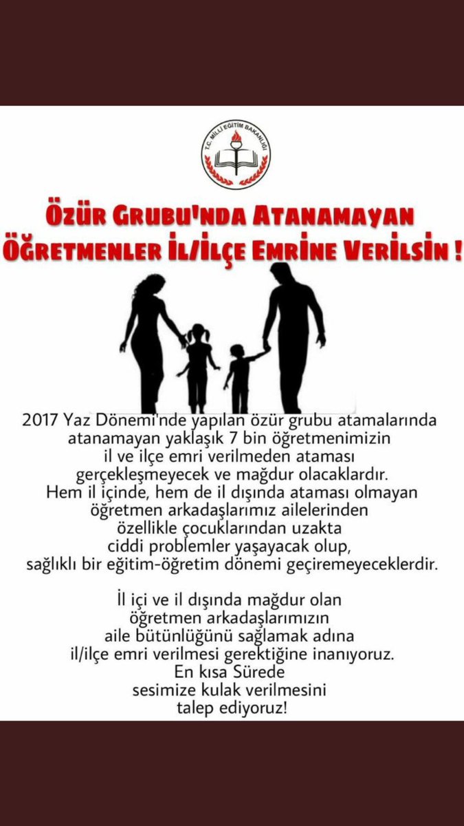 ClkFrs's tweet photo. #Birlikte3Yıl güçlü ailelr güçlü Türkiye söylemniz boşa gitmesin öğretmen aileler il ilçe emri bekliyor #AileİcinİlİlceEmri SN: @RT_Erdogan https://t.co/NoFdHxajjd