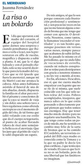 juanmaefe's tweet photo. He escrito en @heraldoes sobre El Cordobés, #laTomasa, el terror y la risa. #Opinión https://t.co/KZV2zYh7Db