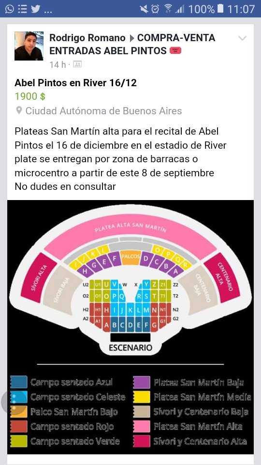 AbrazameAbel's tweet photo. este hombre está intentando revender entradas de $600 a $1900 (y ni siquiera están agotadas). DENUNCIEMOS, NO A LA REVENTA. #AbelEnRiver https://t.co/lkpXi0IPML