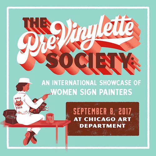 typesettingls's tweet photo. Ace post on @eyemagazine on the worlds 1st exhibition of hand-painted signs made exclusively by women #wallcats https://t.co/A8ZPX5p4Pr https://t.co/ZTzdUA36tX