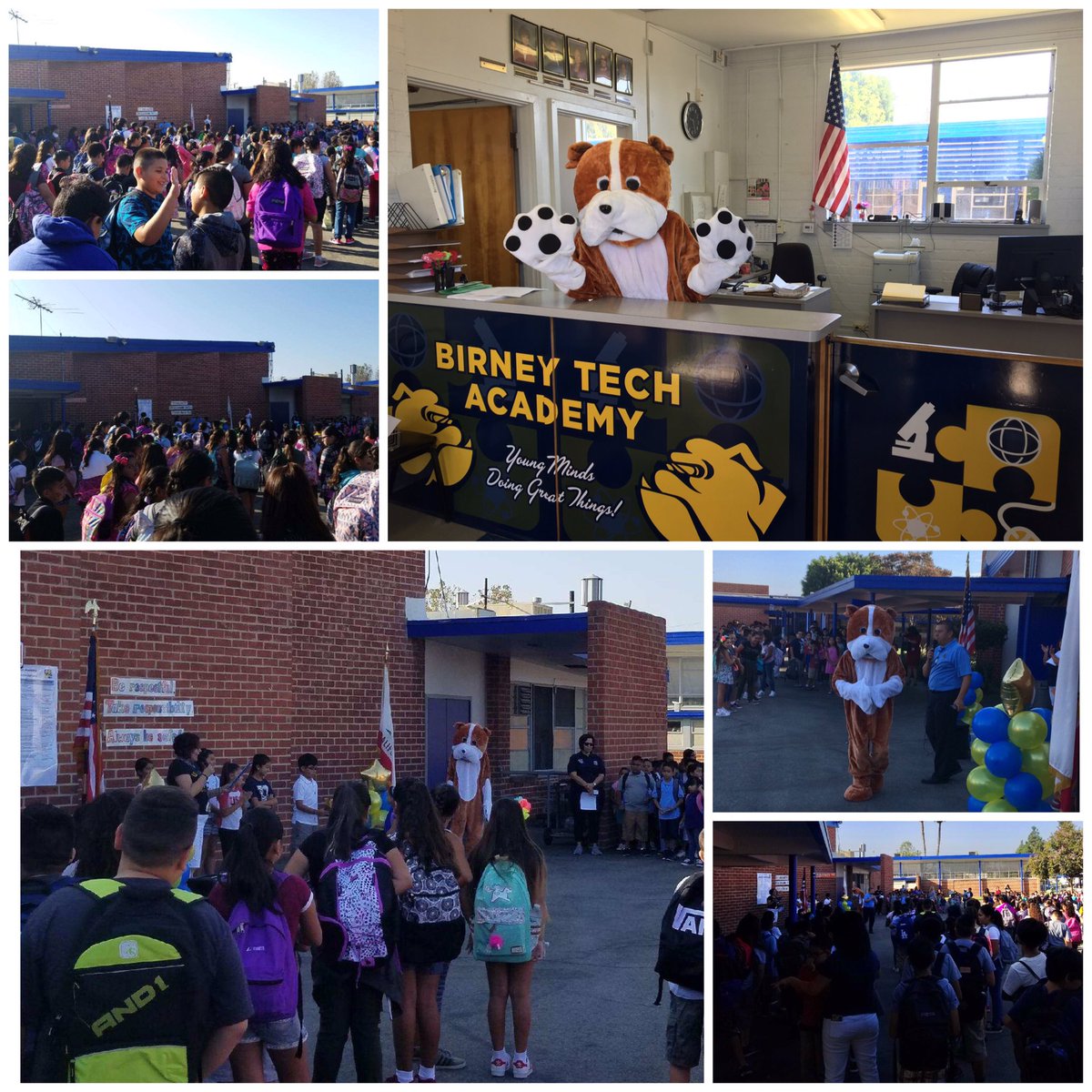 birneyERUSD's tweet image. #PBIS launch @birneyERUSD with #Ruffs the Birney Bulldog. #behaviorexpectations @ElRanchoSchools @ERHSAntiBully @doradelgado4