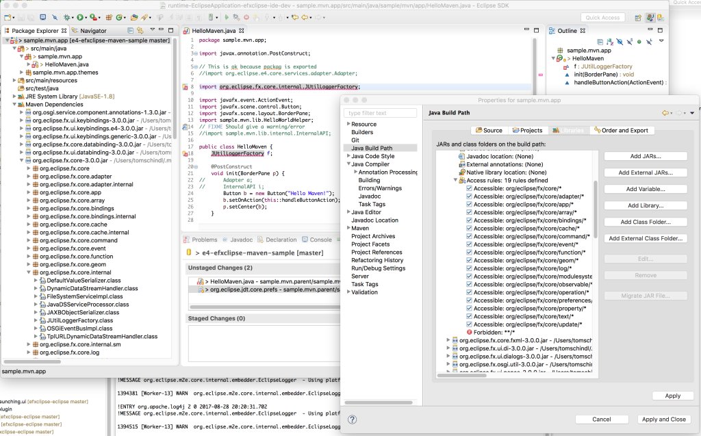 tomsontom's tweet photo. Proper OSGi access restriction warnings for e(fx)clipse maven projects #efxclipse #osgi… https://t.co/dAEb7EZ4SB https://t.co/fyA4x33g8f