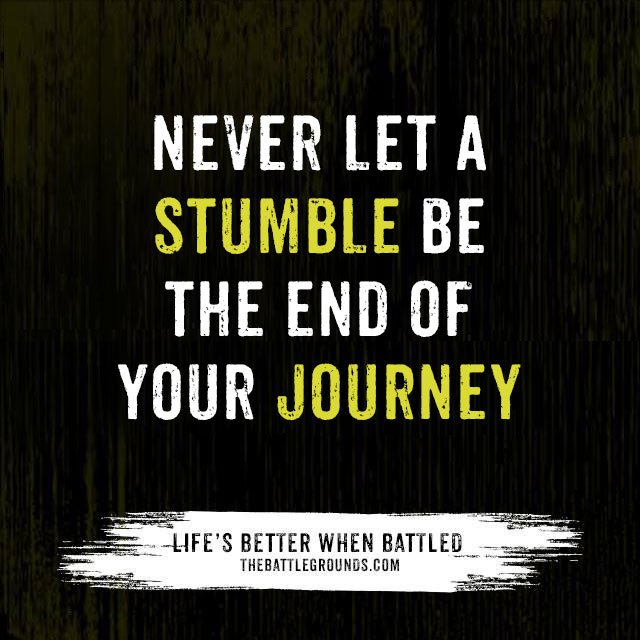 BattlegroundRun's tweet photo. A minor setback paves the way for a major comeback. 
#MondayMotivation #LifesBetterWhenBattled https://t.co/xysYt90cBU