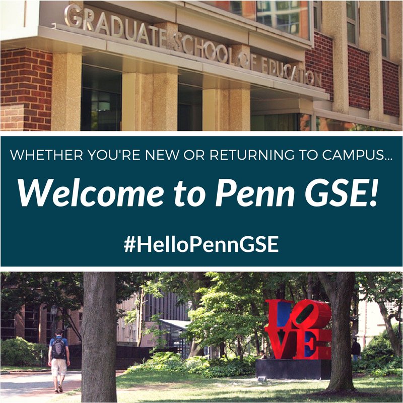 PennGSE's tweet photo. We're kicking off the new academic year this week! #hellopenngse https://t.co/y8ig6JaKLf
