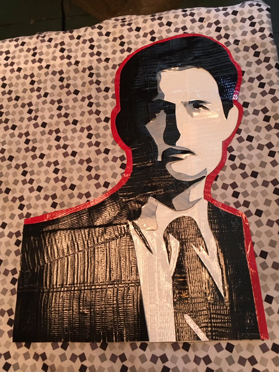 Duct tape Agent Cooper by Ducked Up Design! <a href="/SHO_TwinPeaks/">Twin Peaks</a> <a href="/Kyle_MacLachlan/">Kyle MacLachlan</a> #iamthefbi