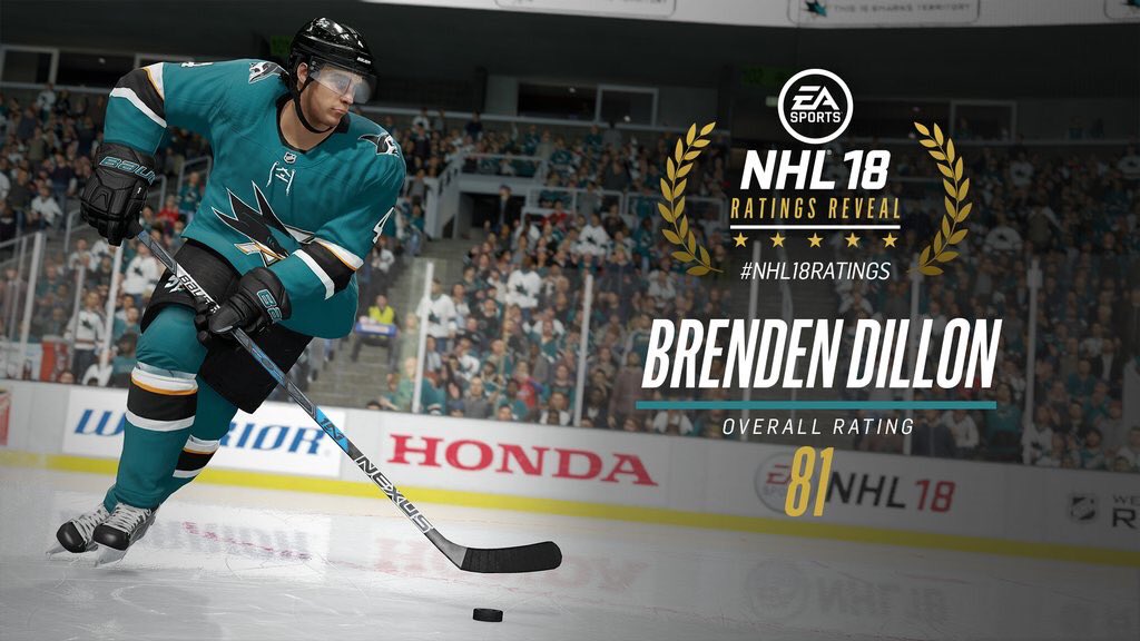 Only 9 rating points less then @Burnzie88 ?! I'll take that any day of the week! #HighSteppin #NHL18Ratings @EASPORTSNHL