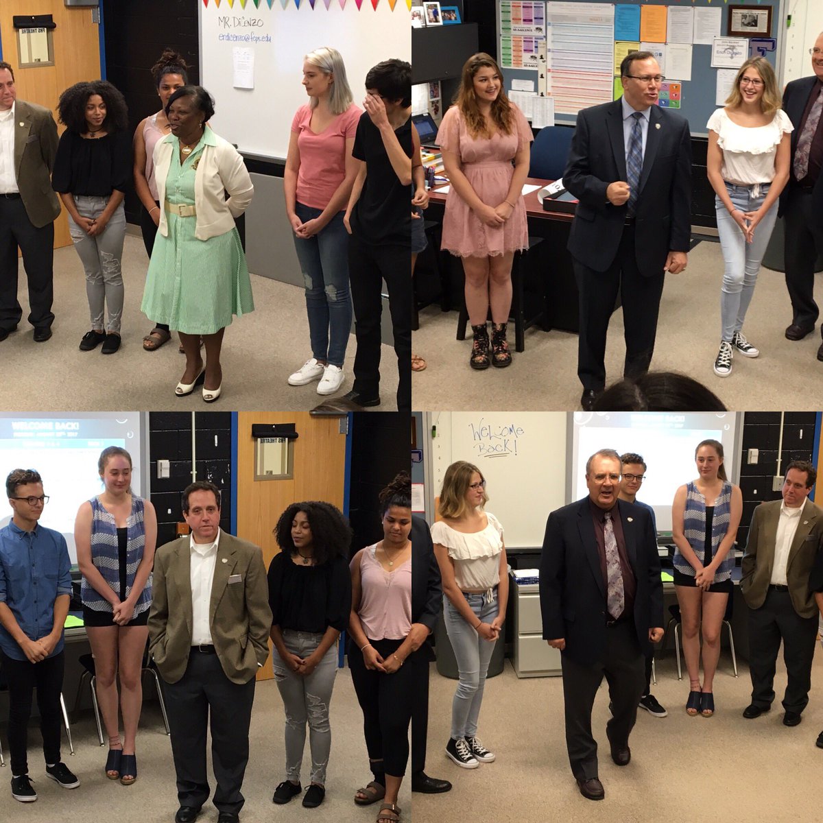 Thanks to <a href="/drphyllpajardo/">Phyllis Pajardo</a> &amp; Board members of <a href="/FairfaxSchools/">City of Fairfax Schools</a> for joining in on a "check-in" activity with a theatre class. #emotionsmatter