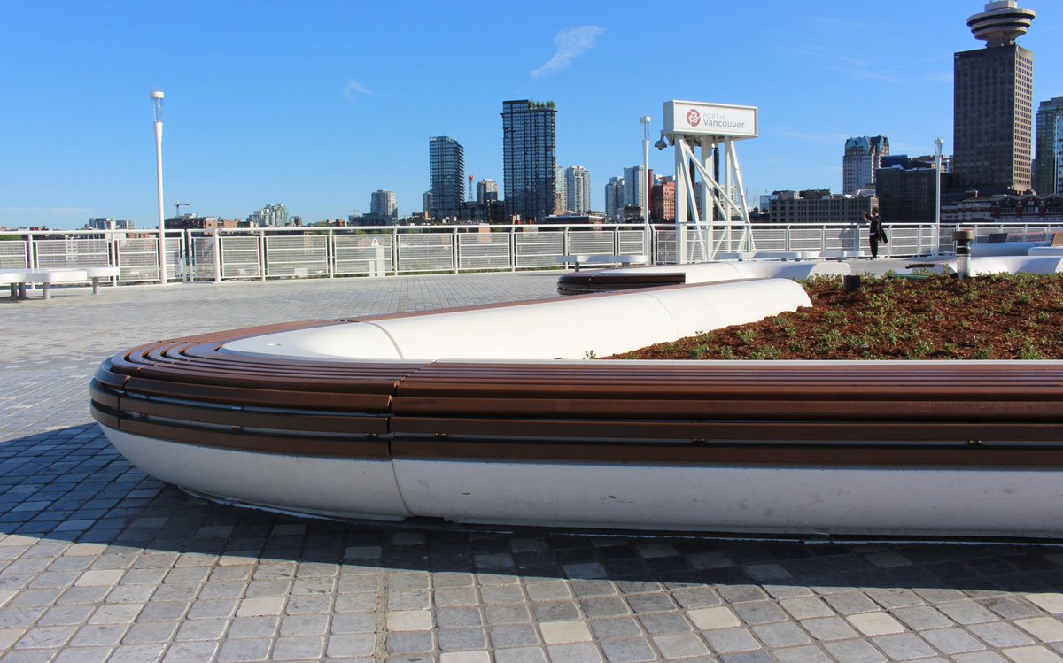 New #Metalco project: the #Vancouver port has been made more enjoyable with several #Metalco seats: Meteor, Lorenz, Natural Puzzle.