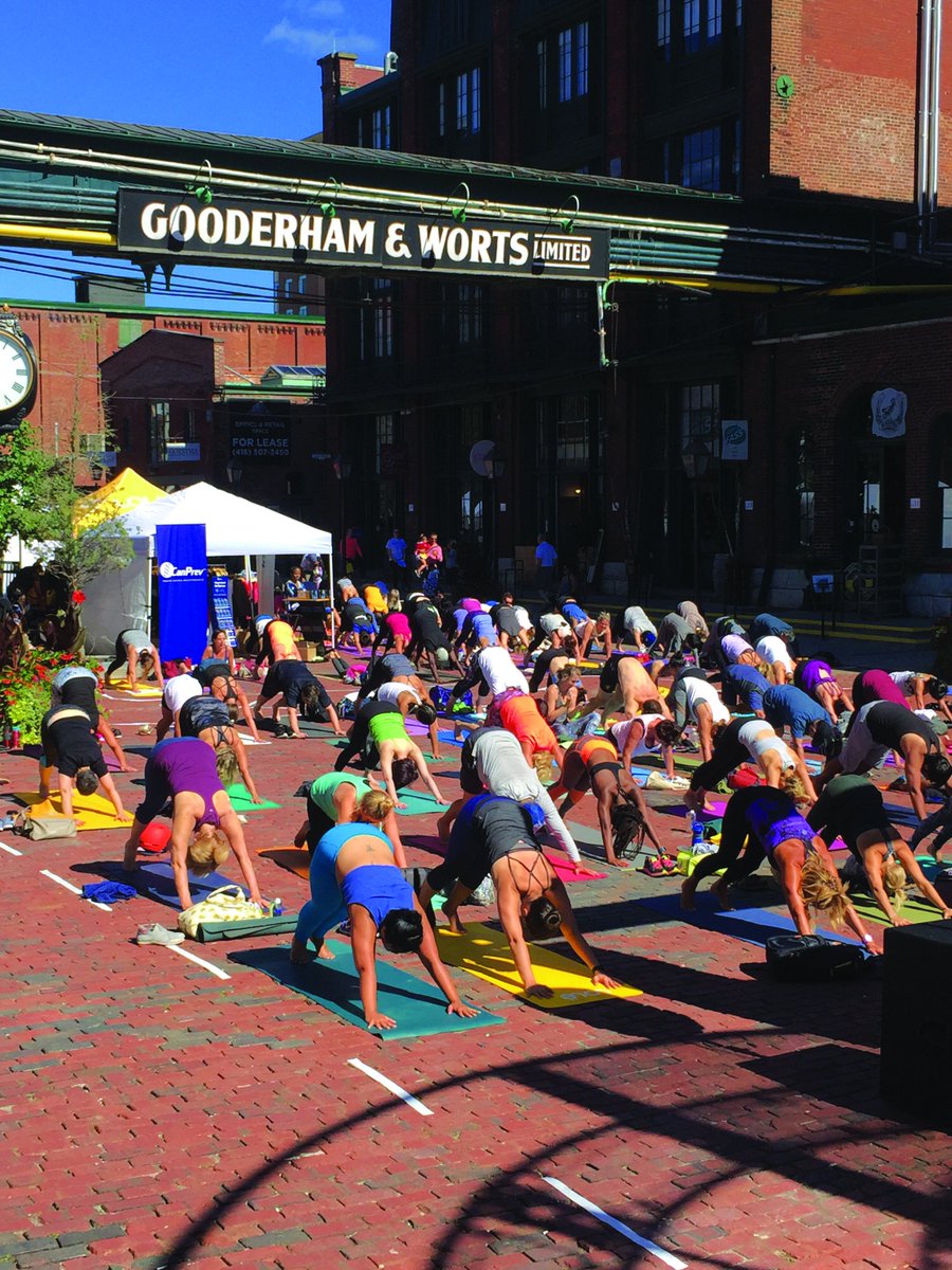 The first class at #fitforfall2017 - Yoga Tree Studios ​presents​ ​Jelayna Da Silva and Vinyasa​ ​Glow. An all levels flow class.