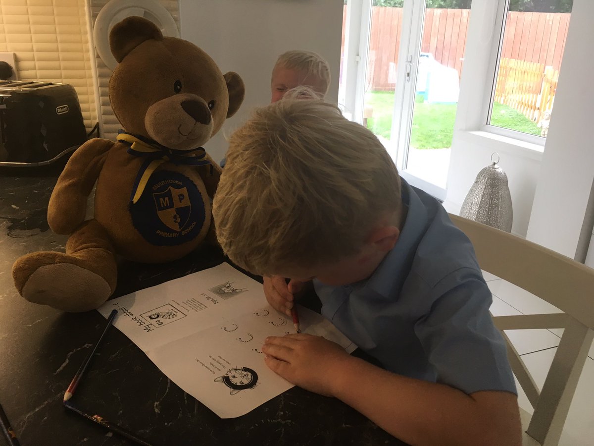 MRSxGx's tweet photo. Arran is over the moon to have Backpack Bear home 💙 thank you Mrs McMahon at @MuirhousePS we will take good care of him until Wednesday 🤗 https://t.co/QH30666KeZ