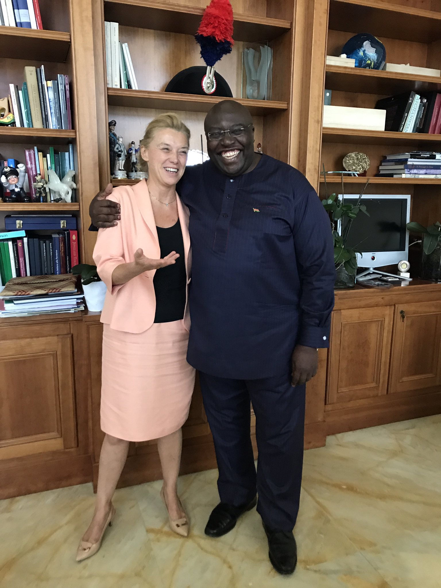 Ambassador Tom Amolo Ebs En Twitter With My Counterpart Ambassador Elisabetta Belloni The Firstfemale Secretary General Of Italy S Foreign Ministry Ourpartnership Blossoms Https T Co Nvhwkb6npd Twitter