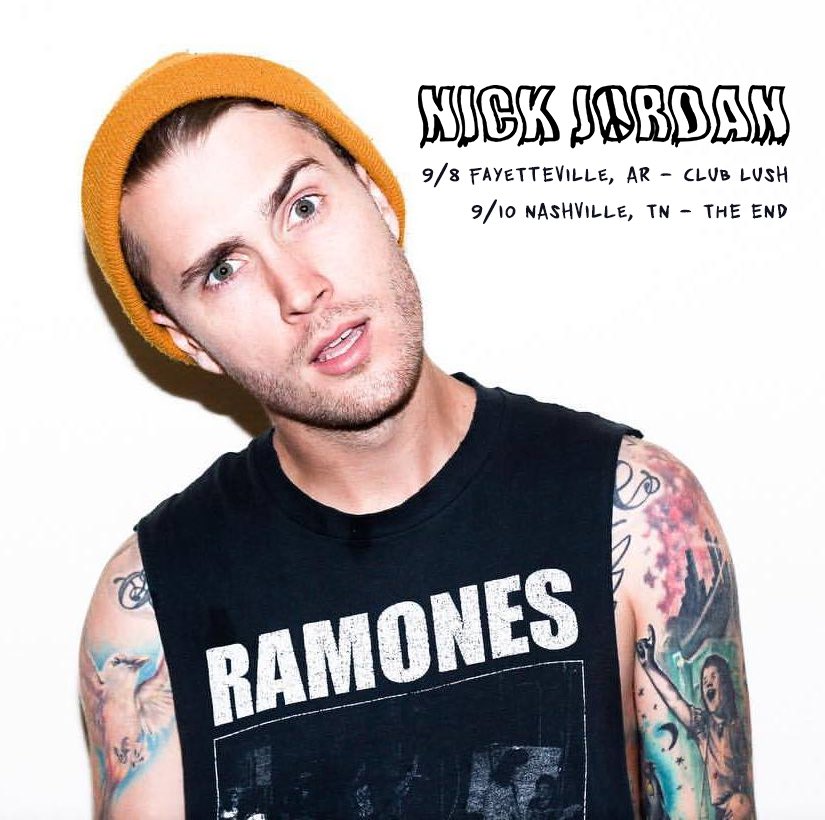 Jordanick's tweet image. Fayetteville AR + Nashville TN got a couple shows coming up!!! Be there 🔥🔥🔥 hmu!!