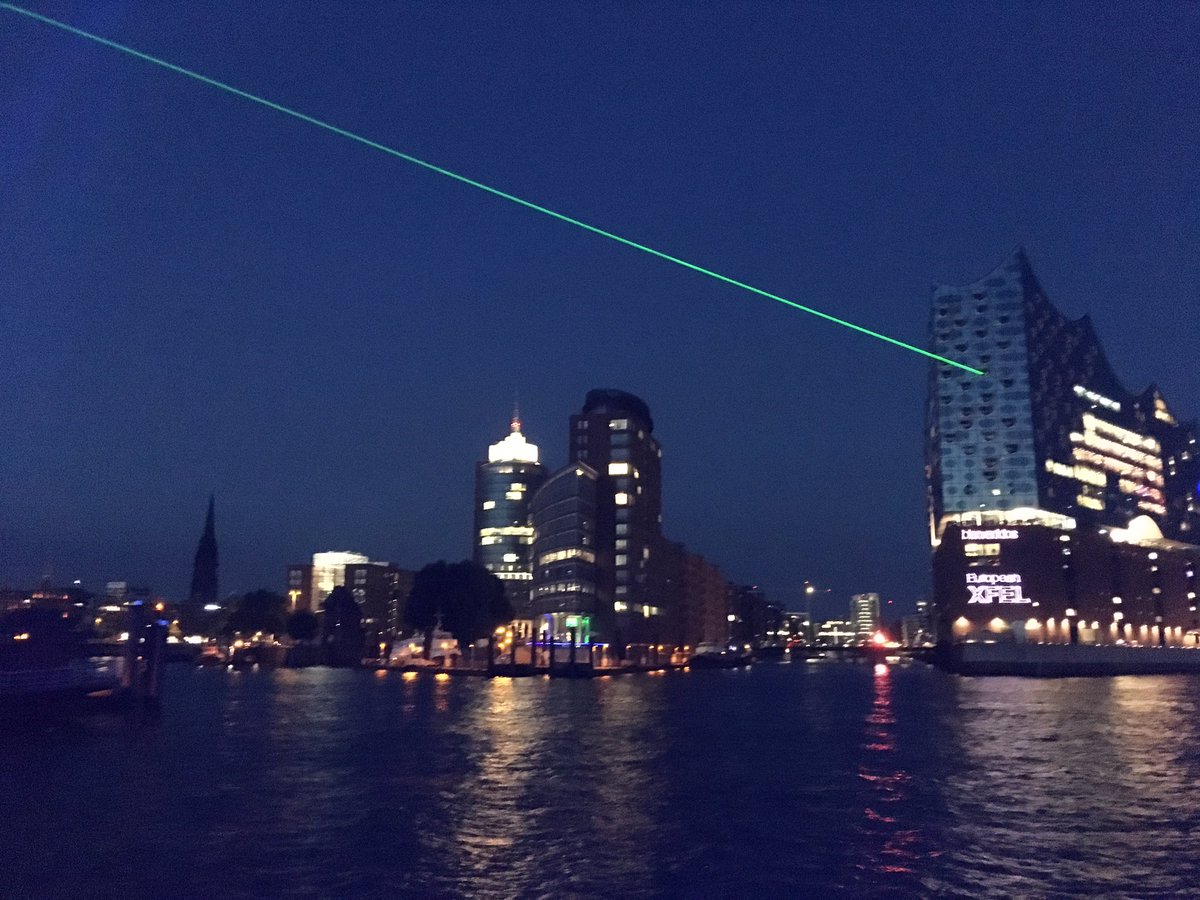 EuropeanXFEL's tweet photo. The "@elbphilharmonie of research", as @fegebanks calls it, opens in 4 more days. #xfelisgo #laser @hh_bwfg @HamburgAhoi https://t.co/ZRifwmtGne