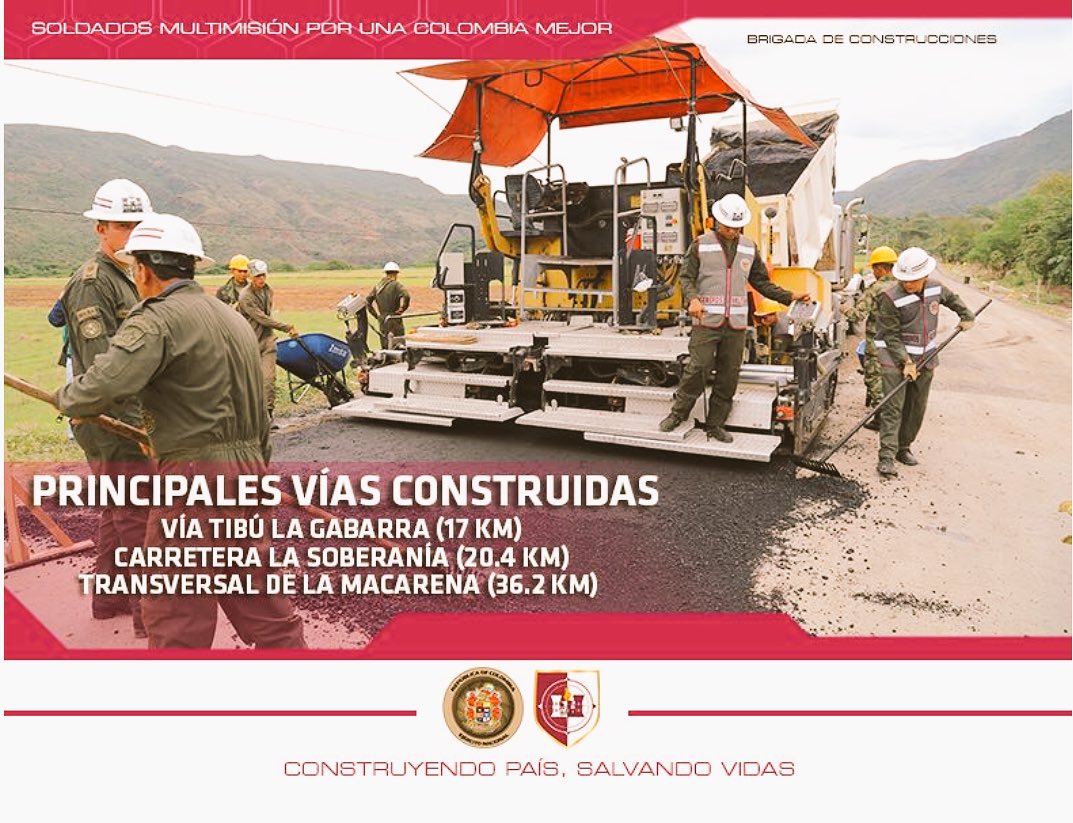GrRodriguezB's tweet image. #Soldados #Multimisión de #IngenierosMilitares, construyen país y salvan vidas en todo el territorio nacional @COL_EJERCITO 🤝