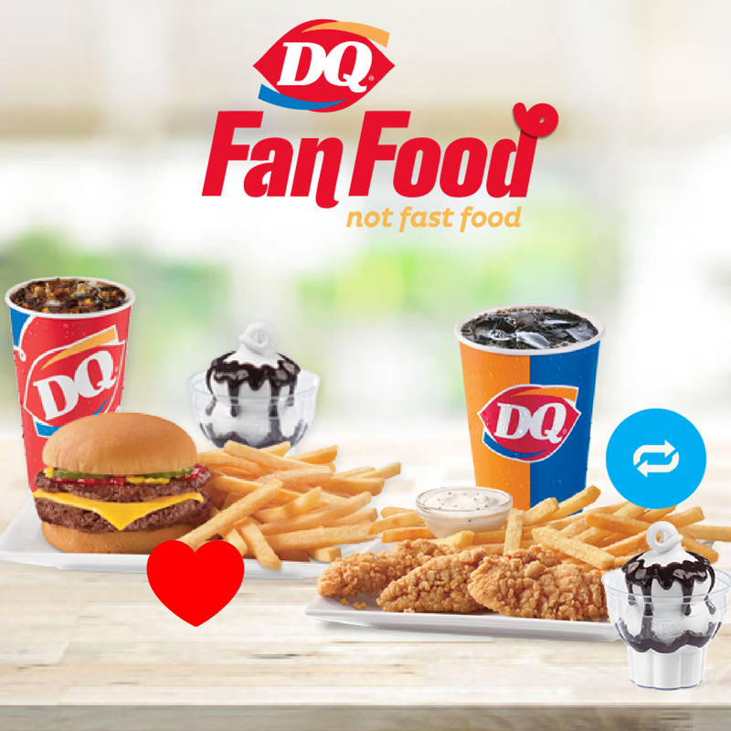 ColdwaterRdDQ's tweet photo. Hamburger or Chicken? Show us your choice for the DQ $5 Buck Lunches! https://t.co/LIRevj4hIf