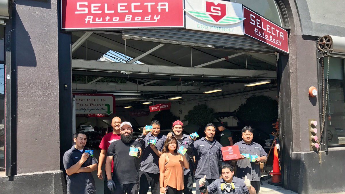 BenJerrysWest's tweet image. This fellow #BCorp only has nothing but A class employees and we were stoked to sweeten up their day at @SelectaAutoBody! #PintSliceTour