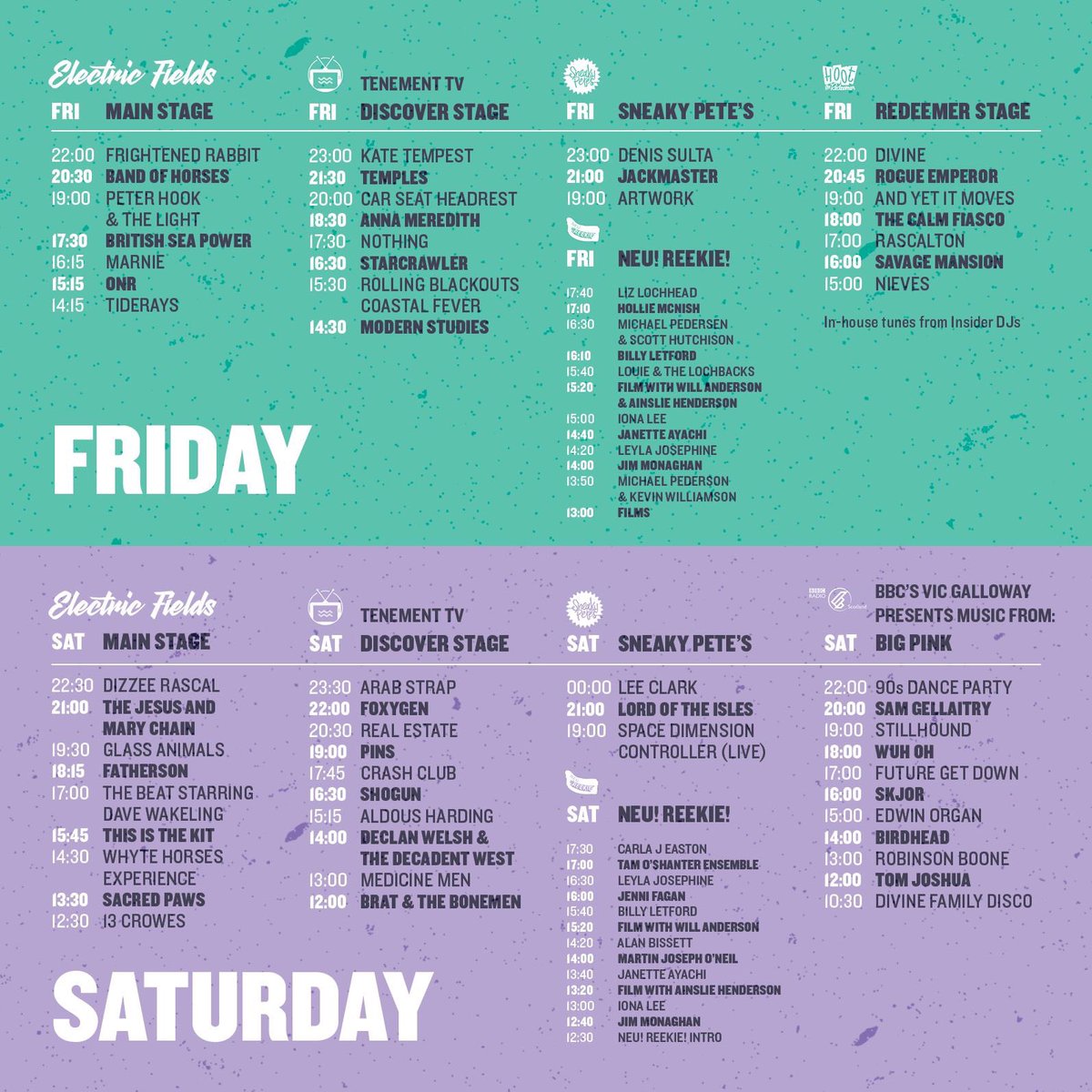 ELECTRIC FIELDS⚡️

SEE Y'ALL ON FRIDAY REDEEMER STAGE AT 6PM