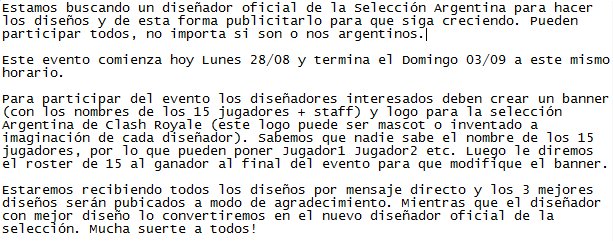 SeleccionArgCR's tweet photo. ¡ EVENTO DE LA SELECCIÓN ARGENTINA DE CLASH ROYALE !

Por favor DAR RT!!

Mucha suerte a todos! https://t.co/li0qf6X5Nu