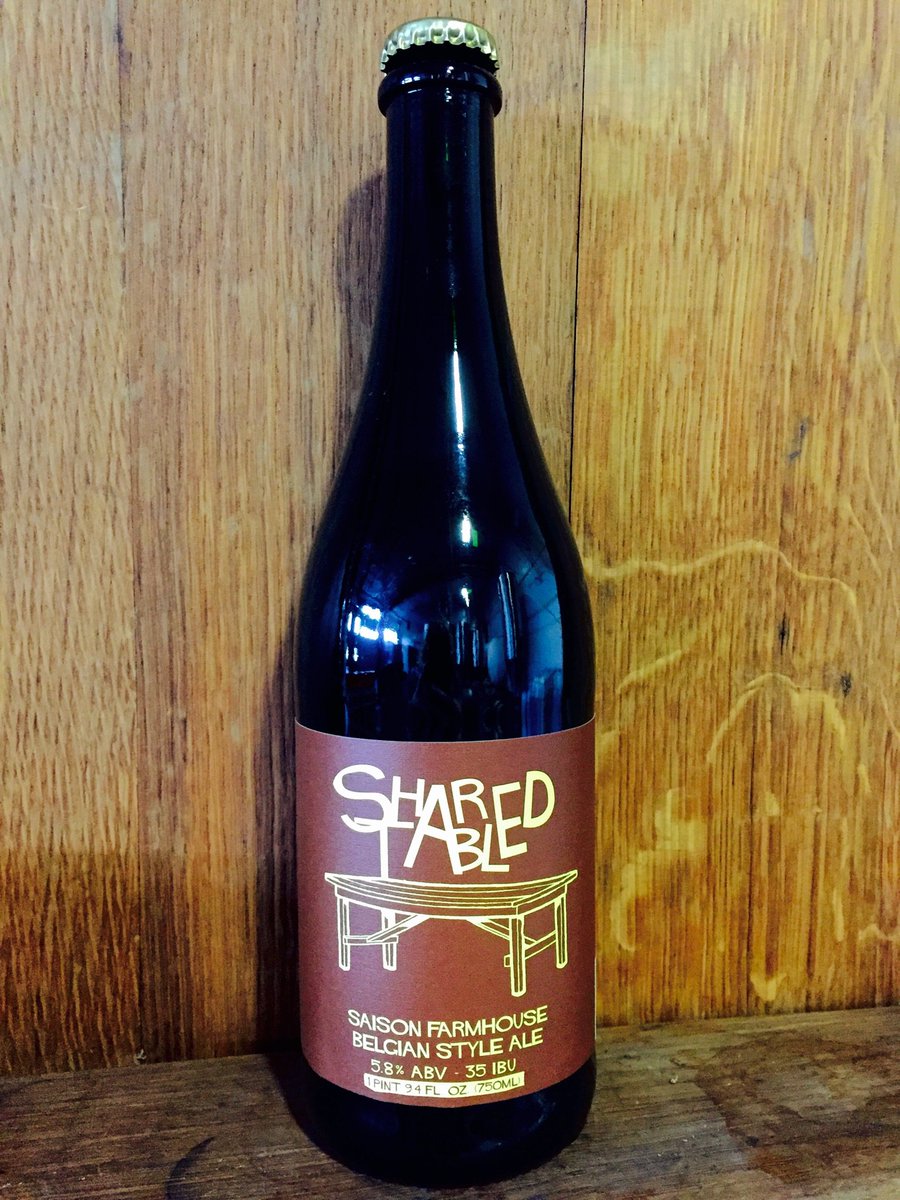 What's this?  A bottle-conditioned gold-medal-winning Shared Table Saison?  I heard something about a Thursday release. #saison #wabeer