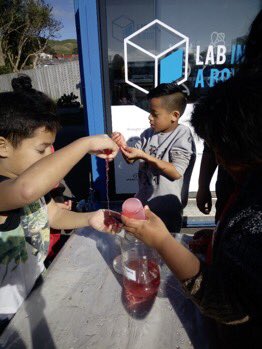 Last week chemistry at Corrina School in Porirua. This week with some flubber in Flaxmere (Hastings), before botanic gardens &amp; bees <a href="/WgtnCC/">Wellington City Council</a>