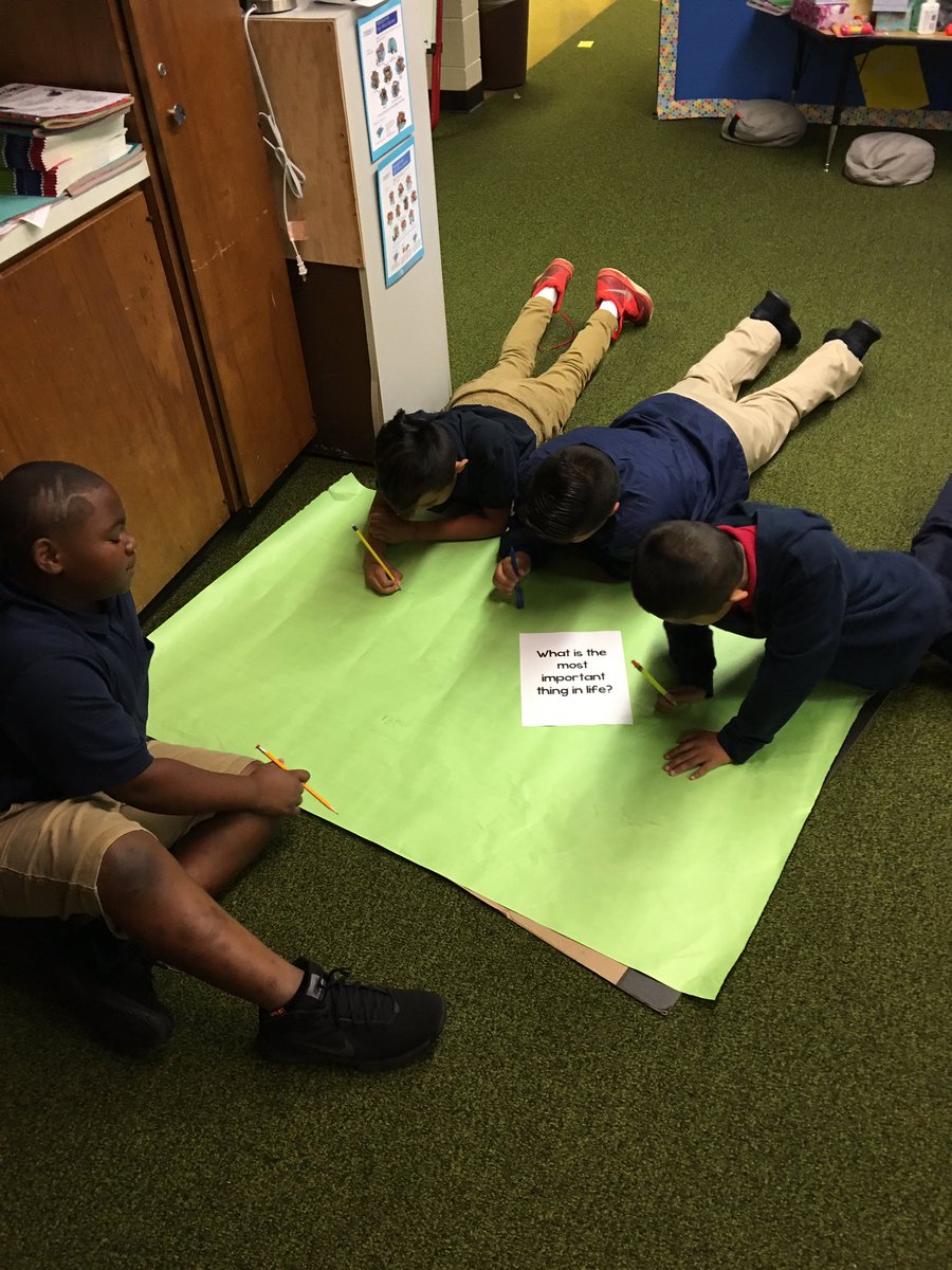borgquistsl's tweet photo. My go to SOS strategy from @DiscoveryEd is #tablechat Establishing our classroom community through silent chats about culture https://t.co/AUEObWf69Y