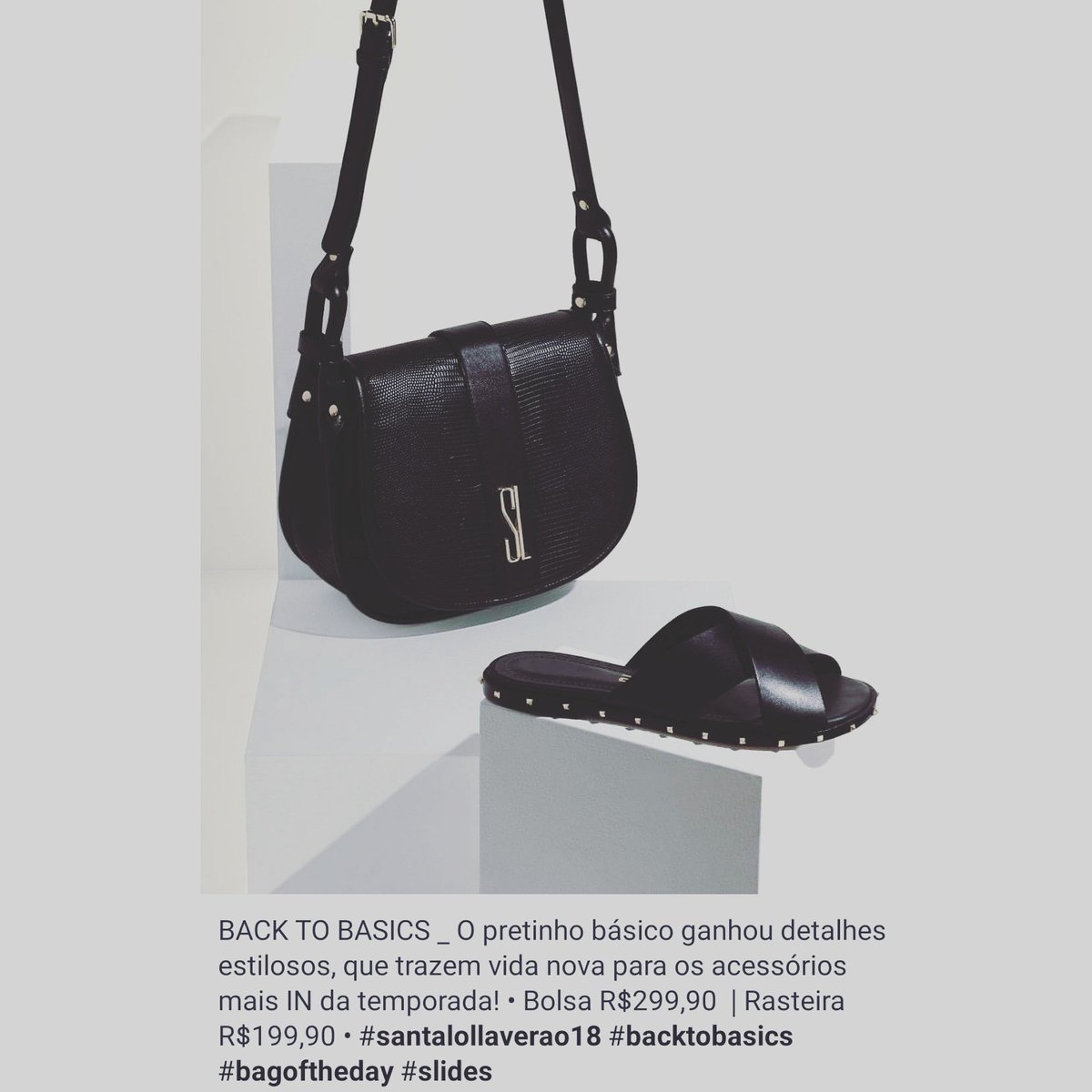 LindasDominants's tweet photo. Pretinho básico, casual... 😍🔝😍

#lindasedominantes #vemaí #santalolla2018 #santalollaverão18 #rasteira #bolsa #novapetrópolis https://t.co/3H2wlvK6Kw