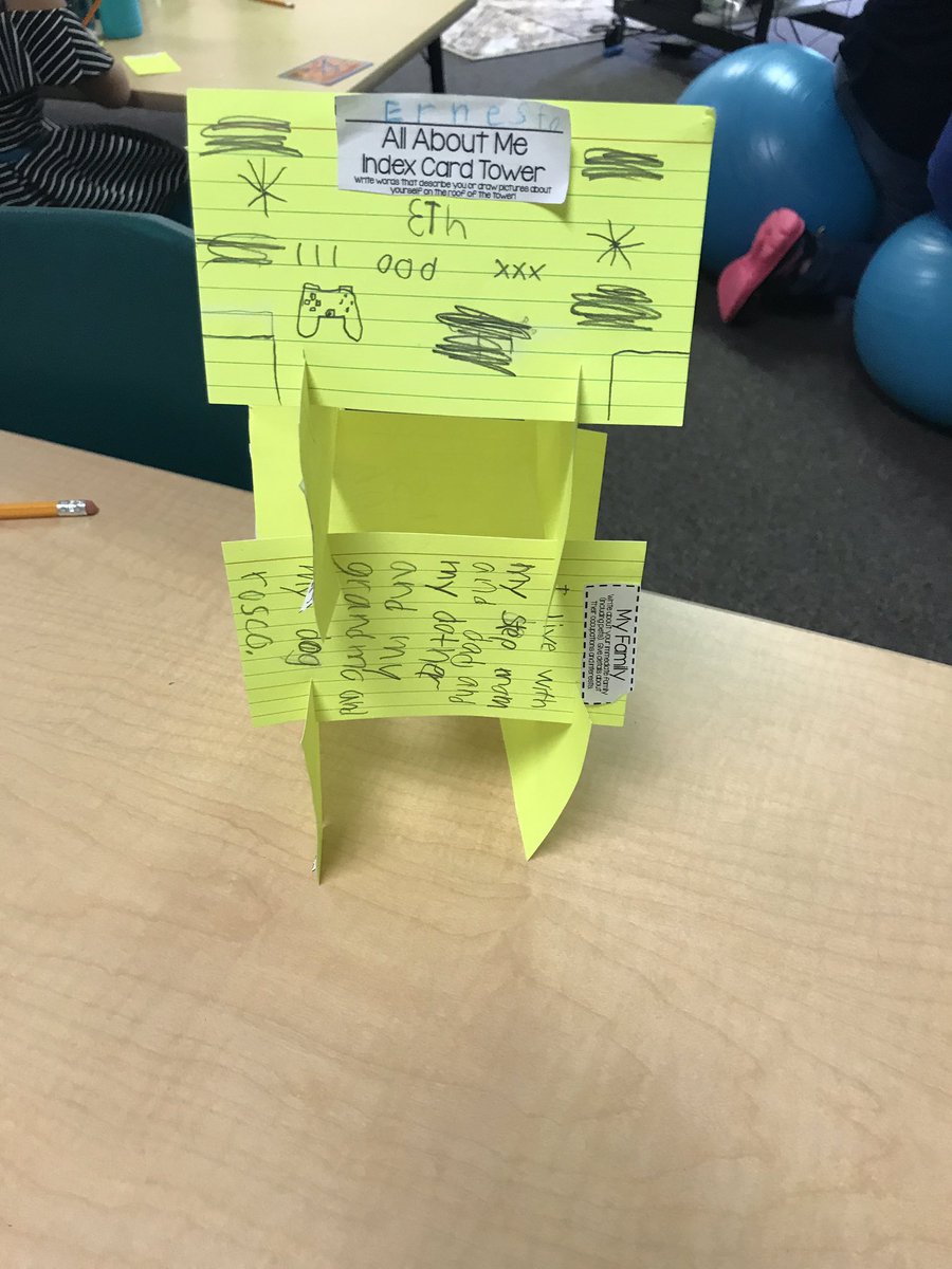 RiciPoitevent's tweet photo. First day of school All About Me towers and checking out our classroom library 📚😍📝 #bweroos #roopride #whywisd #firstdayroo https://t.co/u6XIdfXLbV