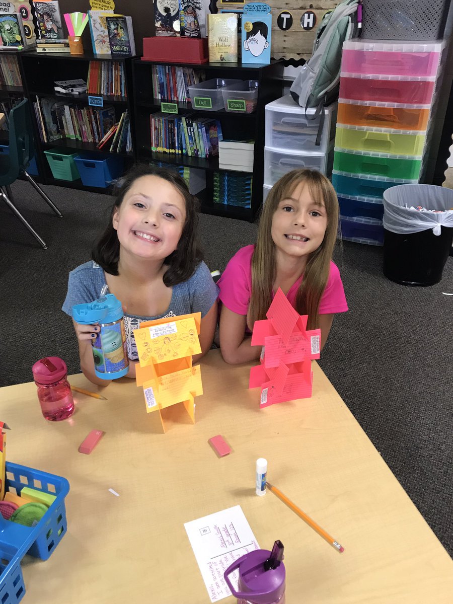 RiciPoitevent's tweet photo. First day of school All About Me towers and checking out our classroom library 📚😍📝 #bweroos #roopride #whywisd #firstdayroo https://t.co/u6XIdfXLbV