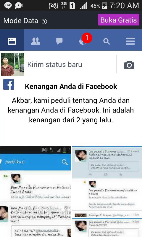 Pagi2 buka facebook. Eh yg nongol gnian. Jadi kangen kmu bawel lg de <a href="/deamarella_p/">Dea Marella Purnomo</a> :(