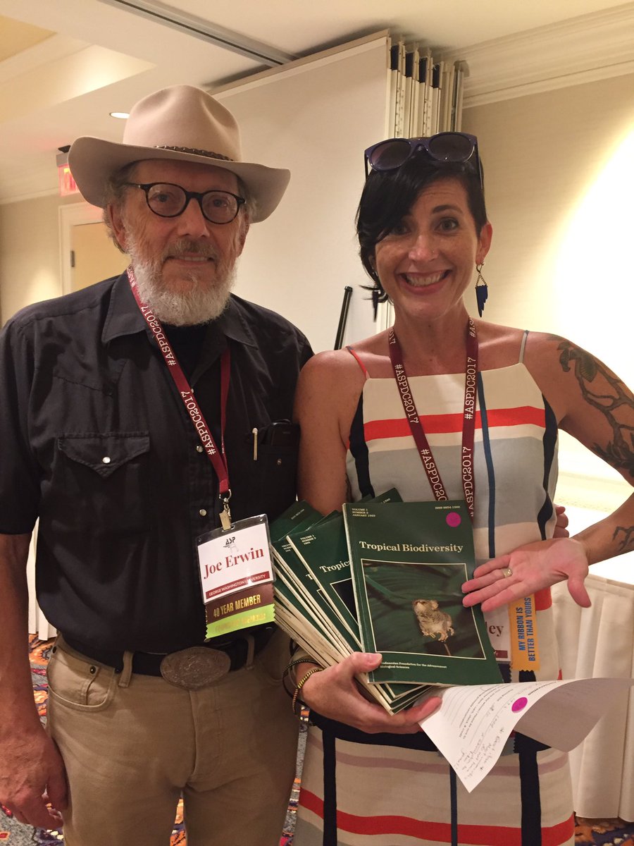 ethnoprimate's tweet photo. Look what I got at the #aspdc2017 silent auction! Early issues of the Indonesian #journal, Tropical Biodiversity via J. Erwin @ASPvoice https://t.co/EUlPXBDBjy