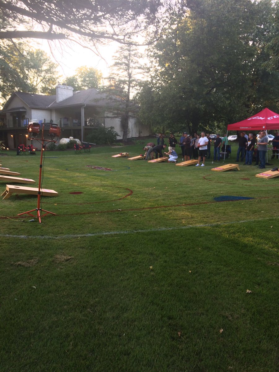 CCM_Pro's tweet image. Annual Team USA Corn hole game is on during the CCM Hockey USA GMS