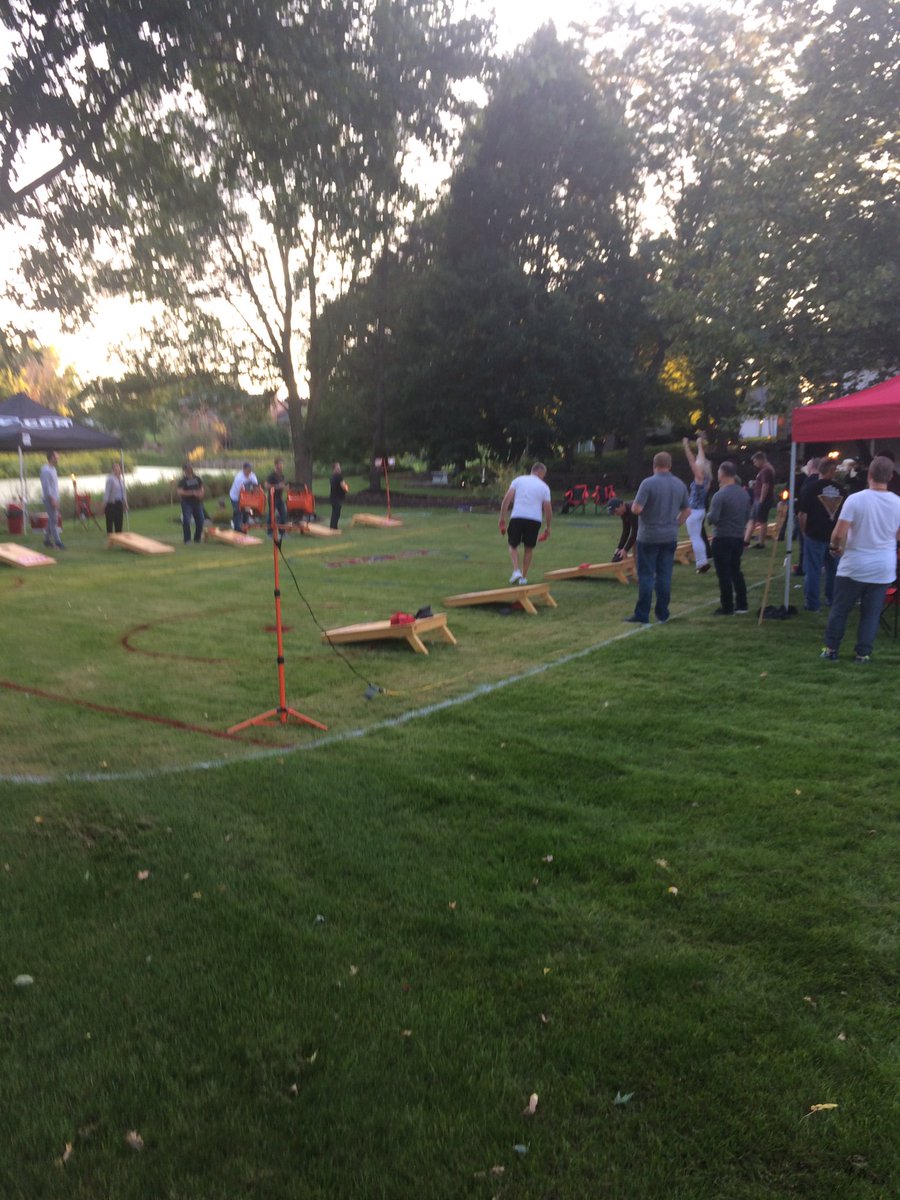 CCM_Pro's tweet image. Annual Team USA Corn hole game is on during the CCM Hockey USA GMS