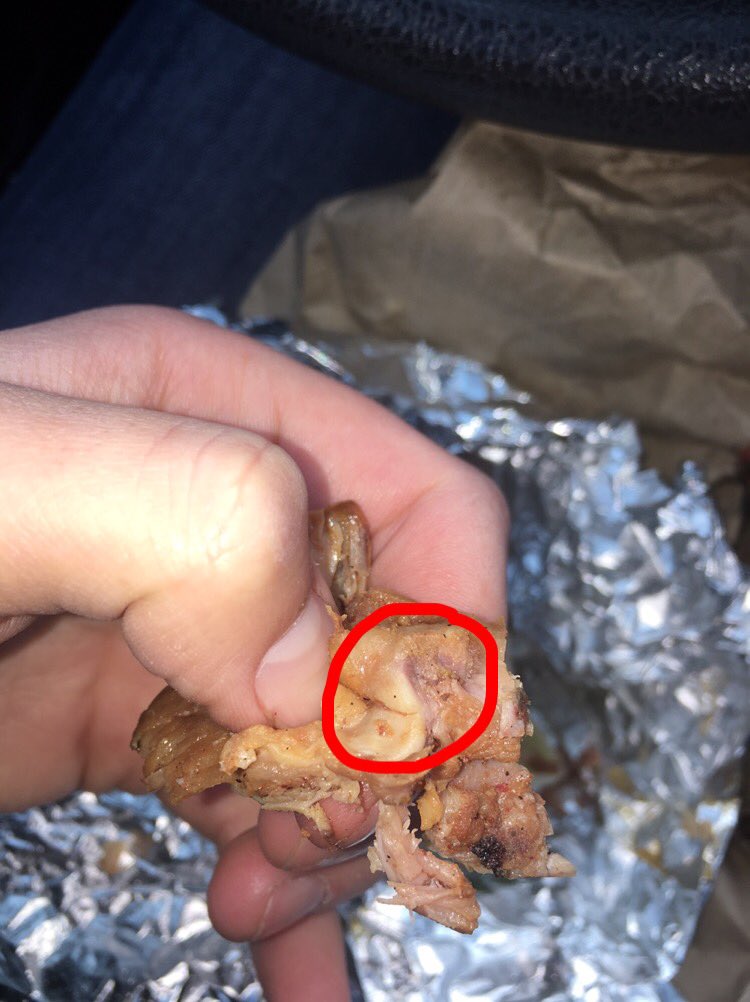sparky_spunky's tweet photo. @qdoba I was enjoying my burrito until I almost choked on a good sized bone from the bourbon chicken. #iwasaloyalcustomer https://t.co/Qn0cgwMKiI
