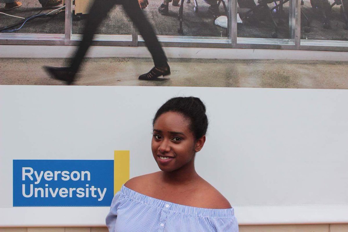 RUSocUnion's tweet photo. Ja'Leeah is the Events Coordinator for Ryerson's Sociology Student Union! #RSSU #RUsociology 👊🏼💛💙 https://t.co/c8oQ4MvtO1