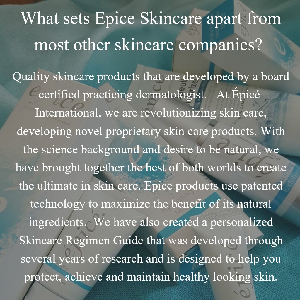 Epice_Skincare's tweet photo. What sets Epice Skincare apart #QualitySkincareProducts #DermatologistDeveloped #VeganFriendly https://t.co/M1NzSplgSc https://t.co/15wOBku8Mp