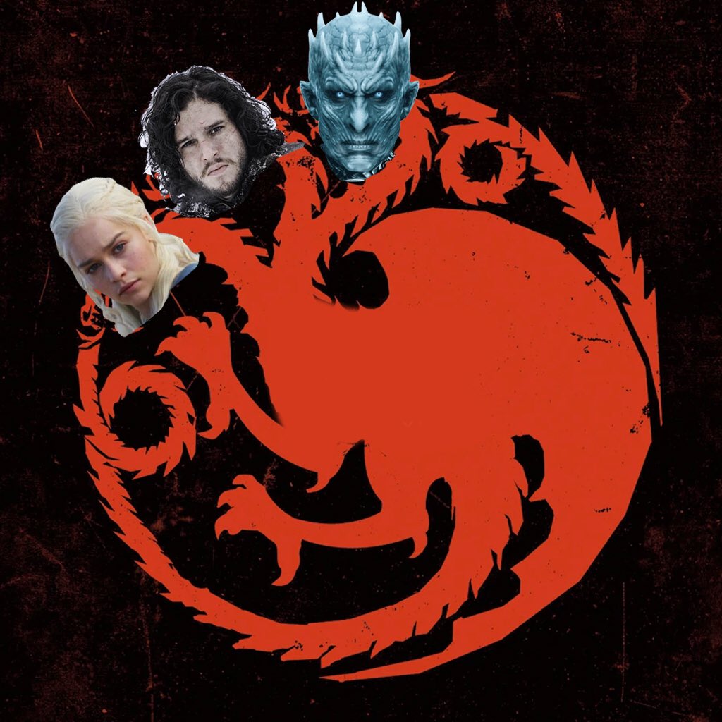 JustinB59006006's tweet photo. The Three Heads of the Dragon #GameOfThrones #GoTAtlantic https://t.co/lZTcsX4K6c
