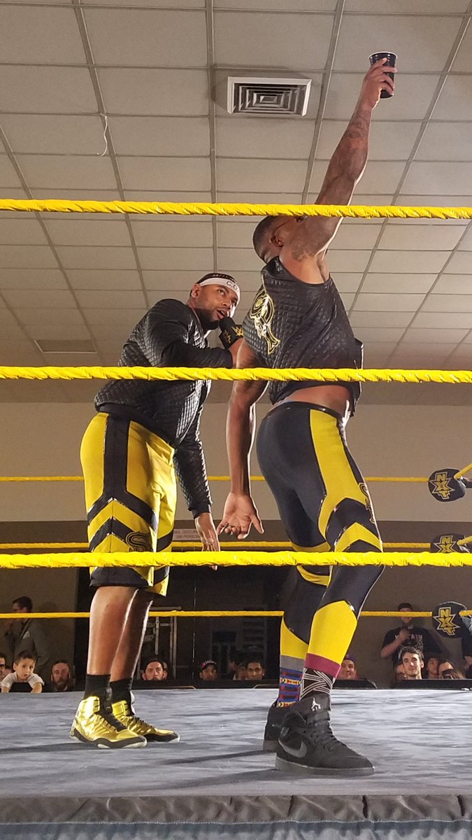 MikeyGTheFox's tweet photo. The next NXT Tag Team Champions @StreetProfitNXT Awesome to meet you guys in Bartow,FL https://t.co/TWszGRnn9j