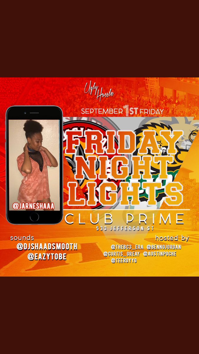 _itsjusJay's tweet photo. #ULvs.SELU KICKOFF‼️ #FridayNightLights‼️ Come Meet Some Baddiesss‼️ Sounds by @DJShaadSmooth X @EAZYtobeE https://t.co/8hnAGvL7kU