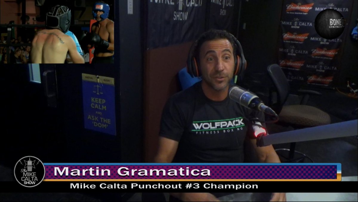 1025TheBone's tweet photo. ON #MikeCaltaShow @MrMikeCalta #Punchout3 @Gramaticasips @SpanishEP @GalvinSeriously @SandyCarmin @CowheadMedia
SEE https://t.co/IPN2CDcwb0 https://t.co/xGLz9szPIS