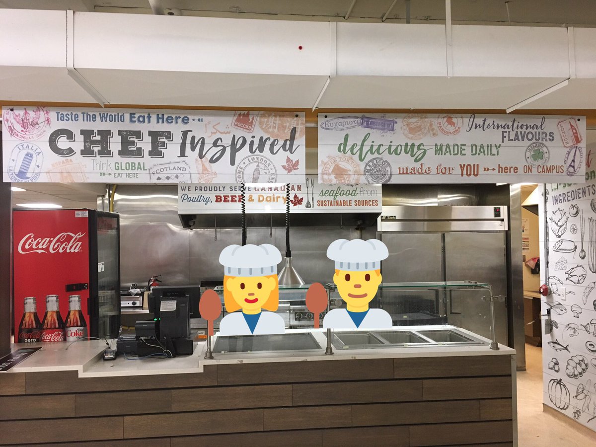 GbcEats's tweet photo. Tomorrow between 12pm and 2pm come try some delicious food made fresh by our chefs at SJ! #yummy #feshfood #yummy #gbc @chartwellsca https://t.co/sb7ag9dsKq