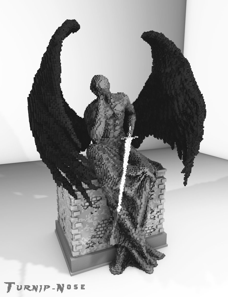 Nimaeryn's tweet photo. Build a mystic angel statue on @TeamVaeron 
 Render by @Turnip_N0se and @ZinjooV https://t.co/095soSAL8L