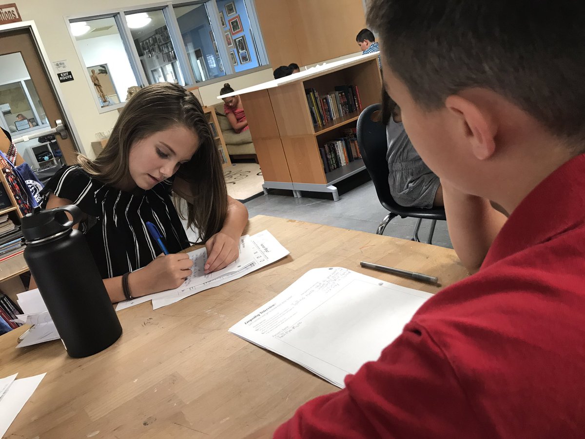 EdrickMac's tweet photo. Using #DesignThinking to build family and community! We are #BetterTogether #firstdayofschool at #HTMCV @hightechhigh #dtk12chat https://t.co/9bwIbXv9X1