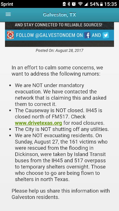 <a href="/CityofGalveston/">City of Galveston</a> #rumorcontrol