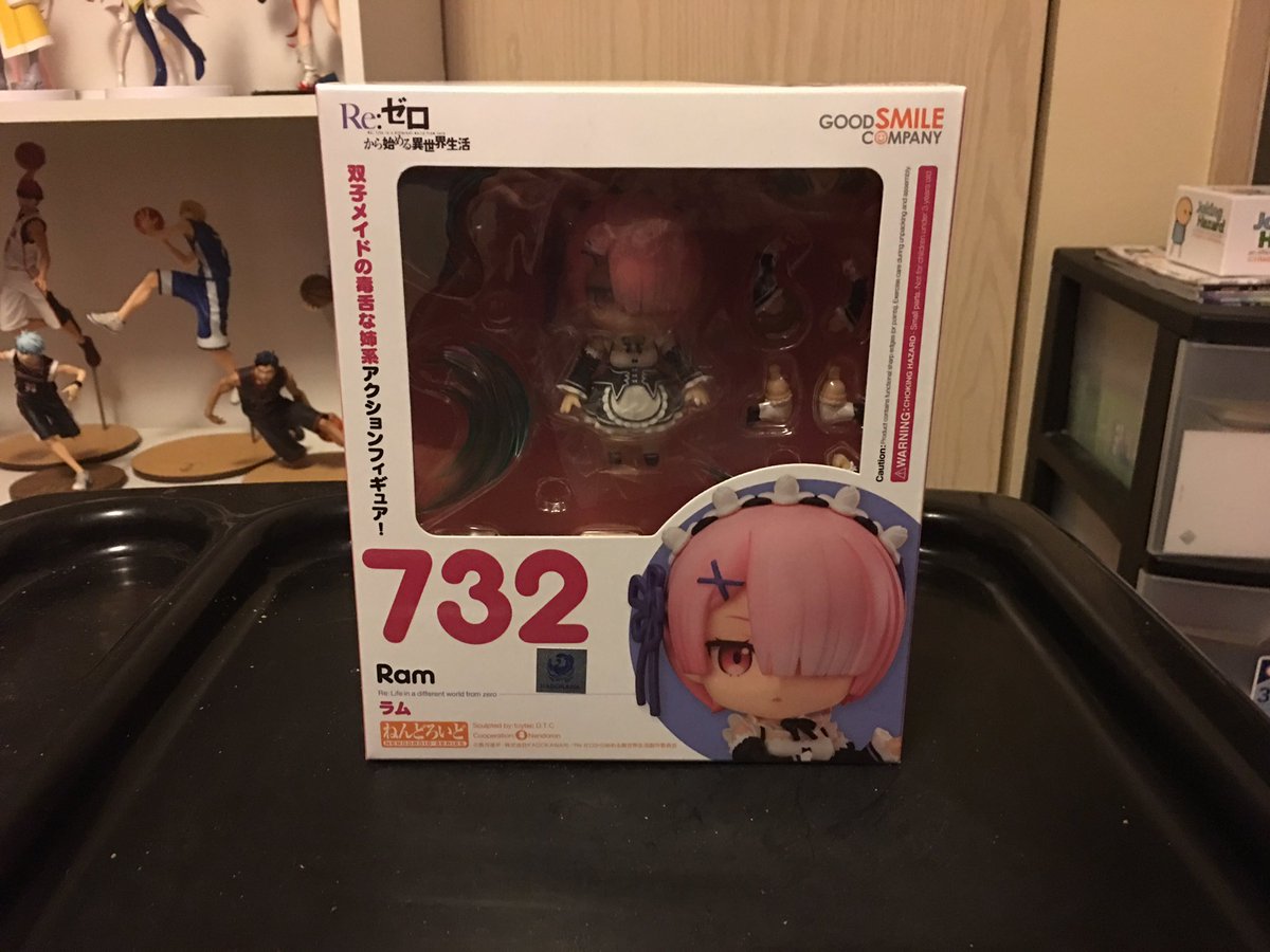 Lucy_H_Lover's tweet photo. My Ram Nendoroid showed up today and now I have the pair! #IGNime #yayanime https://t.co/sFBa7KwNez