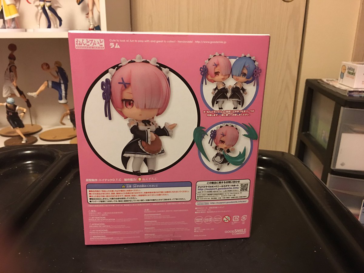 Lucy_H_Lover's tweet photo. My Ram Nendoroid showed up today and now I have the pair! #IGNime #yayanime https://t.co/sFBa7KwNez
