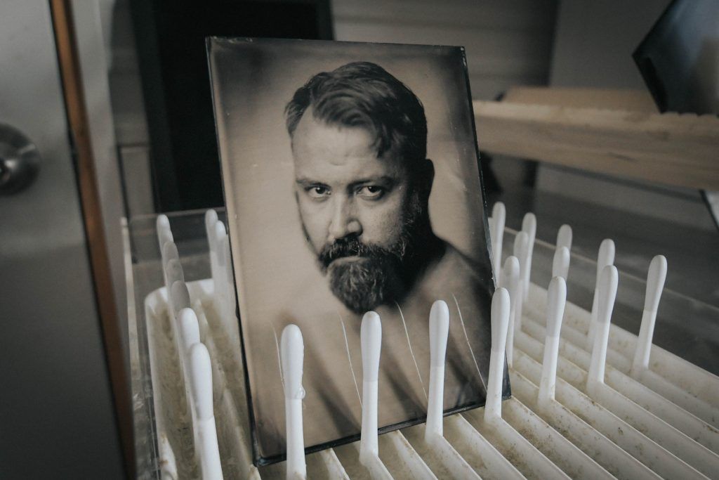 Those_Among_Us's tweet photo. Activist @adamjaymartin of @F5ProjectOrg met #ShaneBalkowitsch to have his #wetplate portrait captured 

https://t.co/LghE6yOINv https://t.co/oXMf9NaKN3